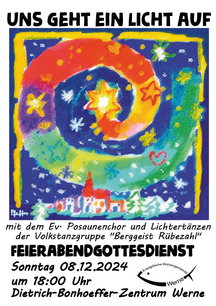 Feierabendgottesdienst im Dietrich-Bonhoeffer-Zentrum zum Thema "Ein Licht geht uns auf..."