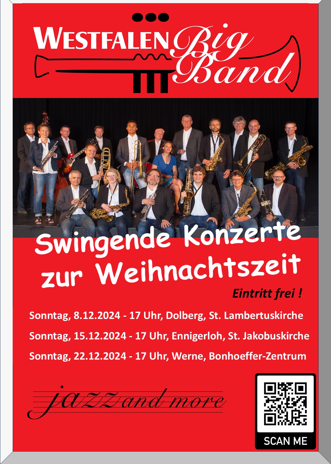 Die Westfalen Big Band swingt in die Weihnacht